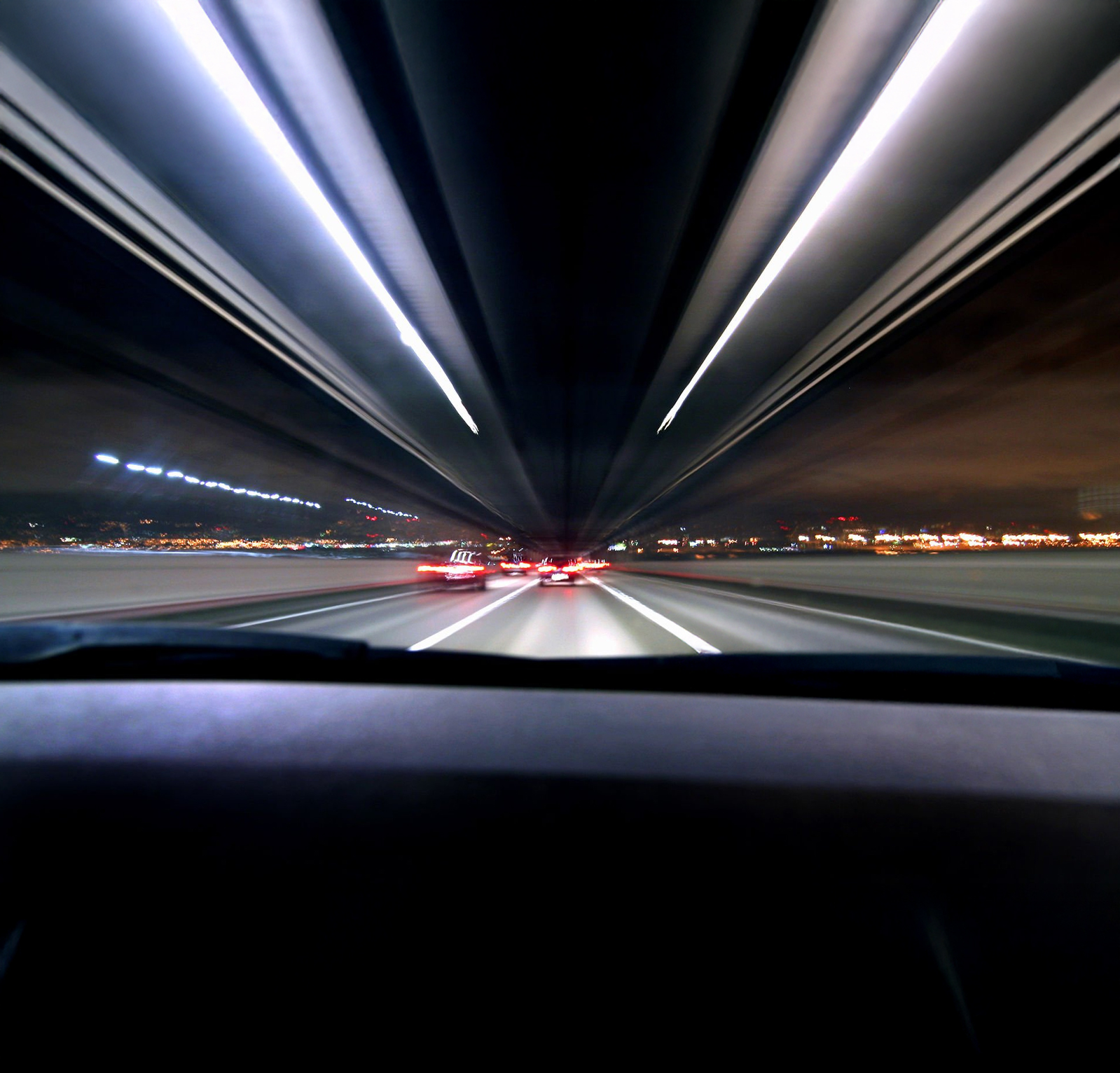 Long distance executive travel at night